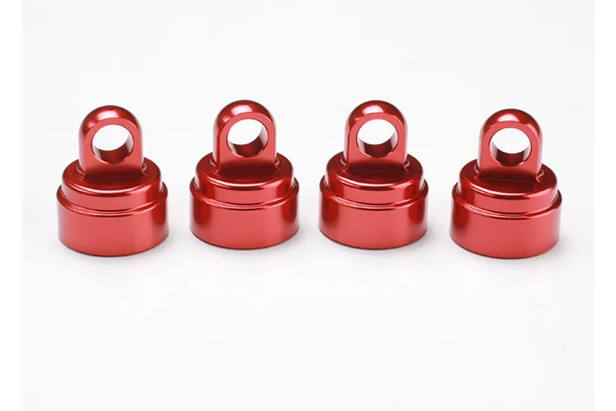 Traxxas Red Aluminium Shock Caps 4Pcs (fits all Ultra Shocks) image 5270