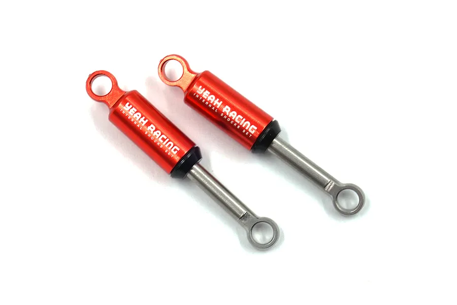 Yeah Racing Red Aluminium 37mm SCX24 Internal Shocks 2Pcs w/ Hardware image 52694