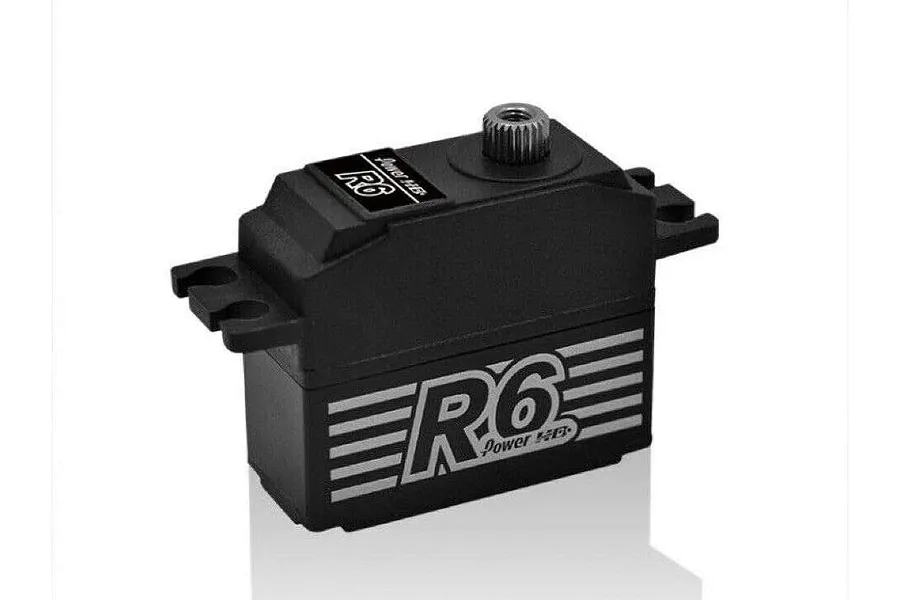 Power HD R6 Black Aluminium Mini Coreless 7.5kg 8.4V Aluminium &amp;amp; Copper Geared Servo image 52722