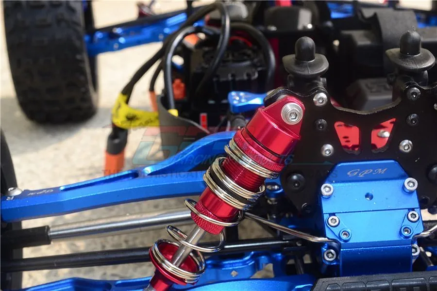 GPM Red Aluminium 105mm Front Shocks w/ Hardware image 3