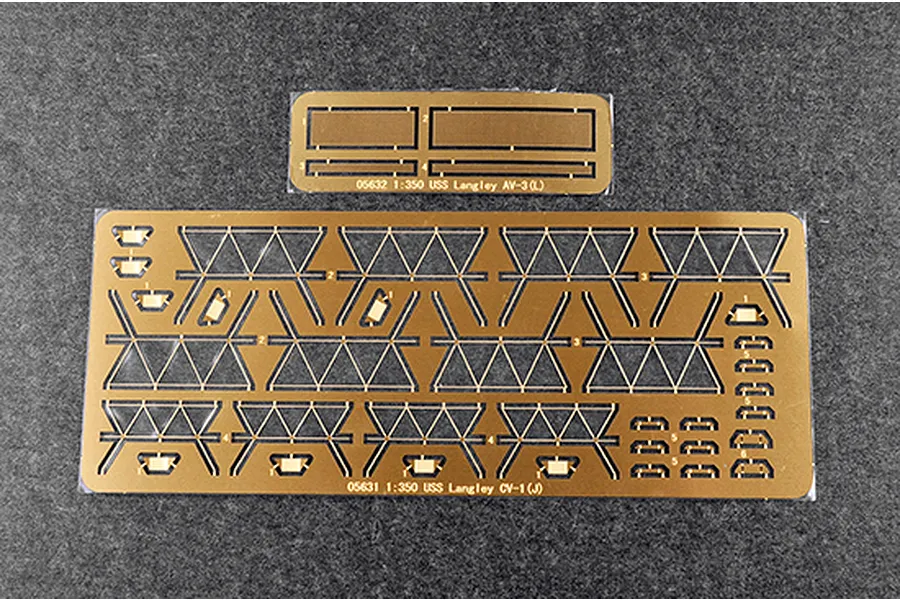 Trumpeter USS Langley AV-3 Seaplane Photo-Etched Upgrade &amp;amp; Transformation Set 6Pcs image 52839
