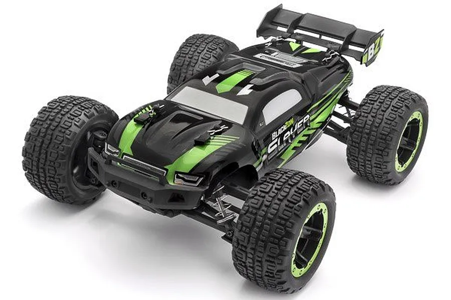 BlackZon Slayer ST RC Stadium Truck Electric 4WD 1/16 Scale RTR with Headlight Kit - Green image 52863