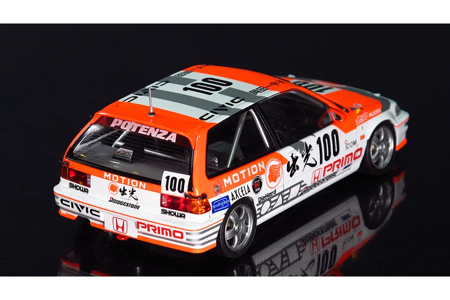 Beemax 1/24 Honda Civic EF9 (Gr.A) &amp;#039;91 Scaled Plastic Model Kit image 52890