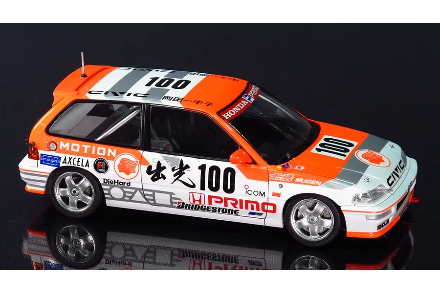 Beemax 1/24 Honda Civic EF9 (Gr.A) &amp;#039;91 Scaled Plastic Model Kit image 52892
