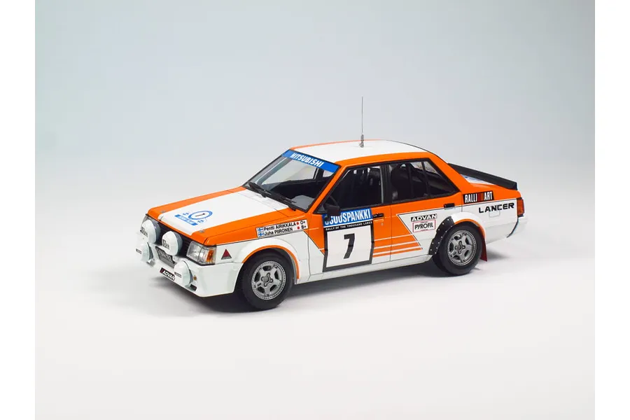 NuNu 1/24 Mitsubishi Lancer Turbo &amp;#039;82 (Rally of 1000 Lakes) Scaled Plastic Model Kit image 52903