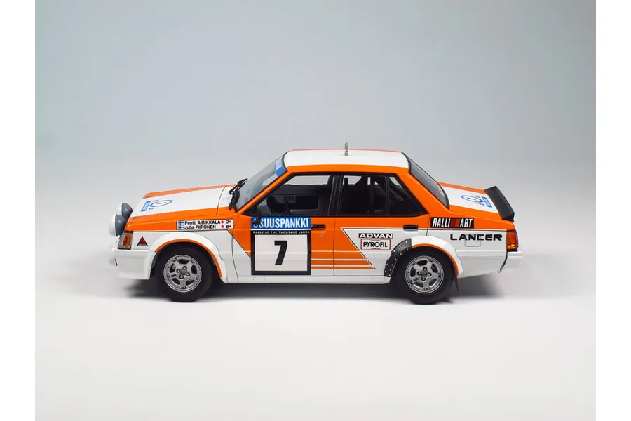 NuNu 1/24 Mitsubishi Lancer Turbo &amp;#039;82 (Rally of 1000 Lakes) Scaled Plastic Model Kit image 52907