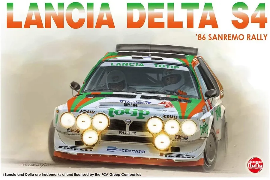 NuNu 1/24 Lancia Delta S4 &amp;#039;86 (Sanremo Rally) Scaled Plastic Model Kit image 52912