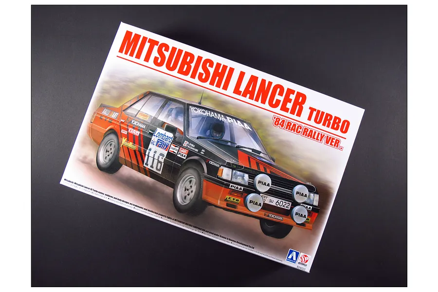 Beemax 1/24 Mitsubishi Lancer Turbo &amp;#039;84 (RAC Rally Version) Scaled Plastic Model Kit image 52923