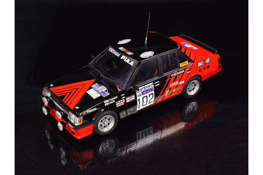 Beemax 1/24 Mitsubishi Lancer Turbo &amp;#039;84 (RAC Rally Version) Scaled Plastic Model Kit image 52924