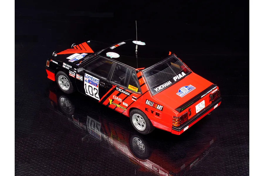 Beemax 1/24 Mitsubishi Lancer Turbo &amp;#039;84 (RAC Rally Version) Scaled Plastic Model Kit image 52925