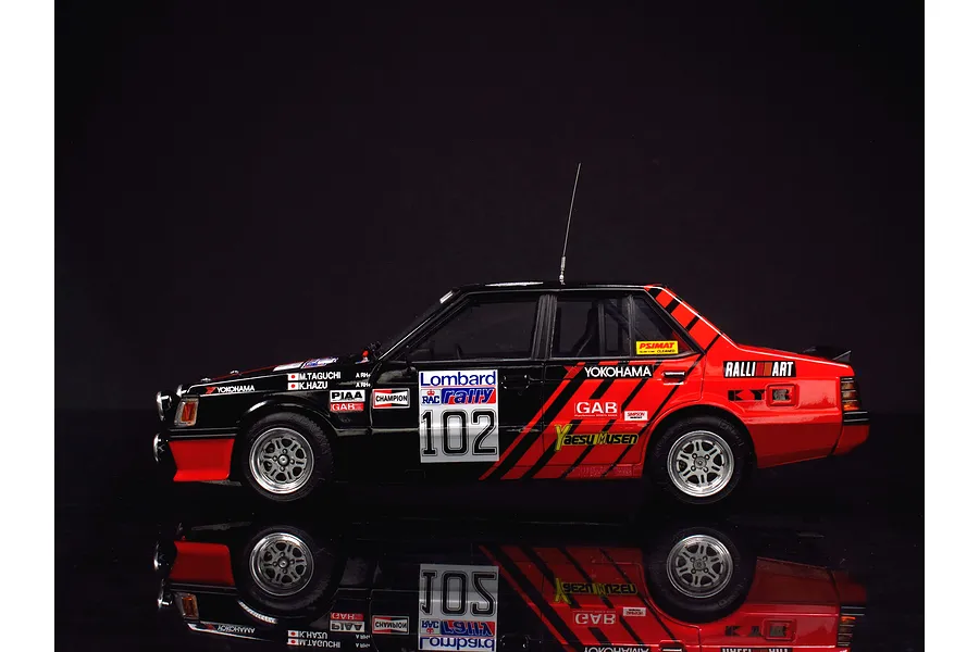 Beemax 1/24 Mitsubishi Lancer Turbo &amp;#039;84 (RAC Rally Version) Scaled Plastic Model Kit image 52931