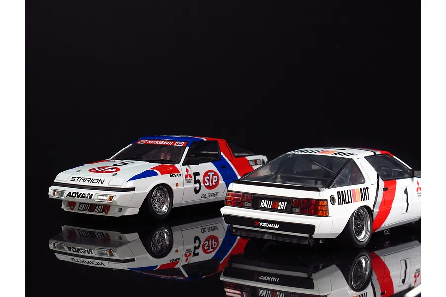 Beemax 1/24 Mitsubishi Starion Gr.A &amp;#039;87 (JTC Version) Scaled Plastic Model Kit image 52936