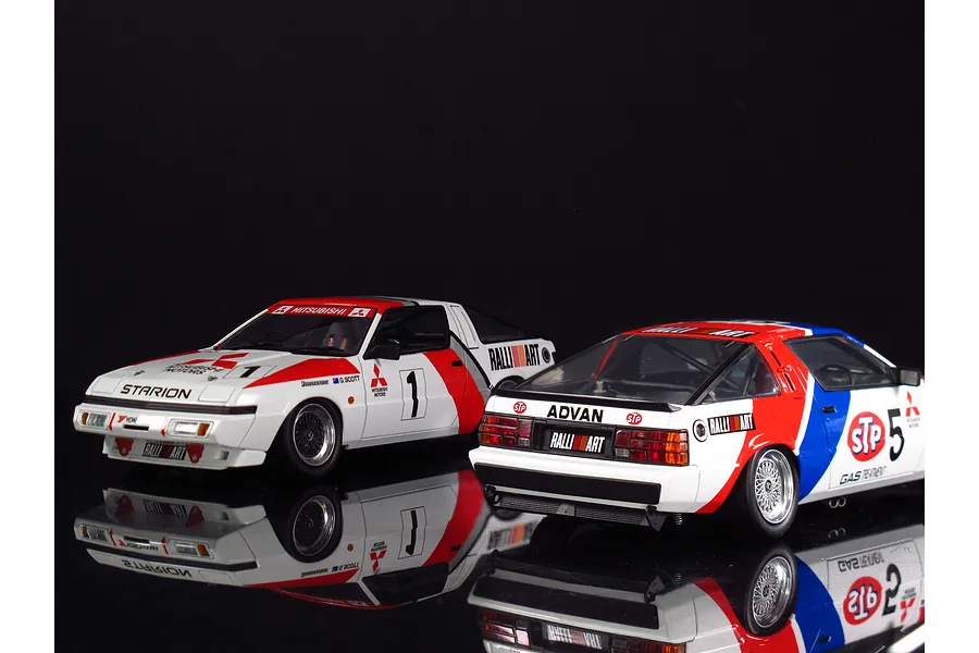 Beemax 1/24 Mitsubishi Starion Gr.A &amp;#039;87 (JTC Version) Scaled Plastic Model Kit image 52937