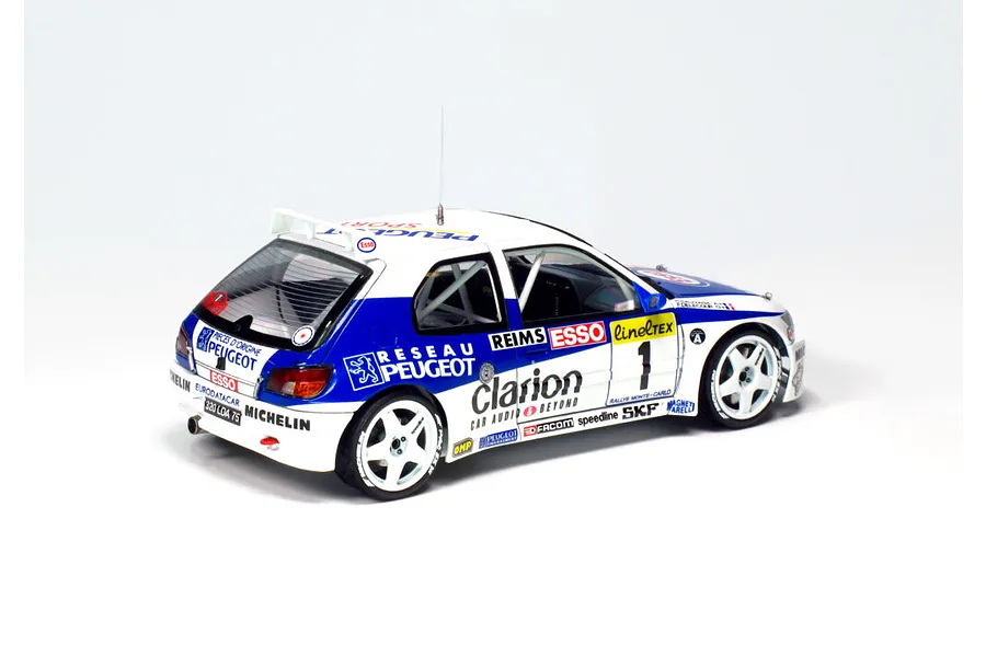 NuNu 1/24 Peugeot 306 Maxi &amp;#039;96 (Monte Carlo Rally) Scaled Plastic Model Kit image 52967