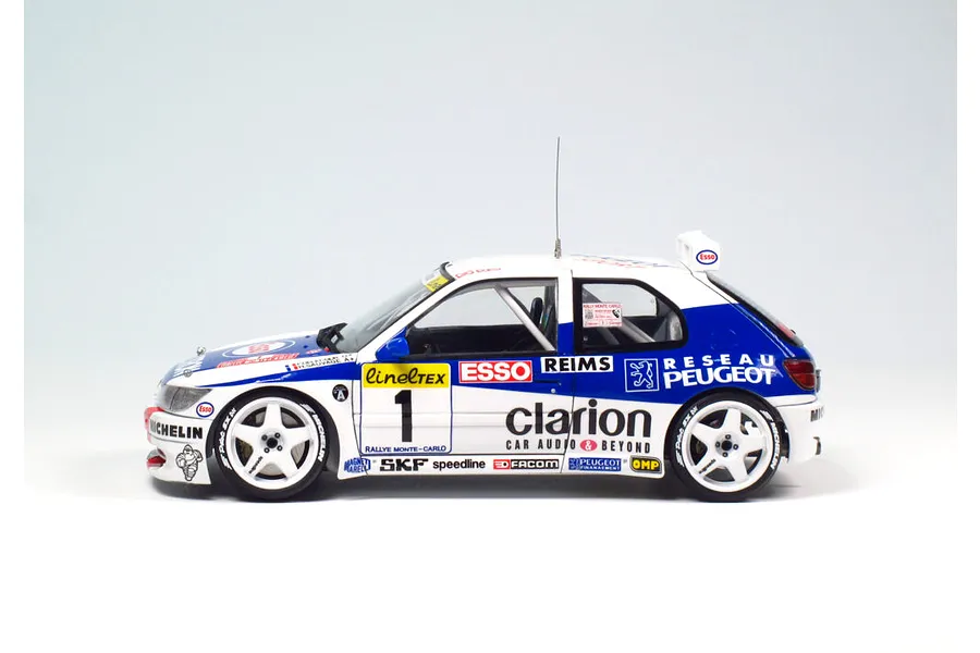 NuNu 1/24 Peugeot 306 Maxi &amp;#039;96 (Monte Carlo Rally) Scaled Plastic Model Kit image 52968
