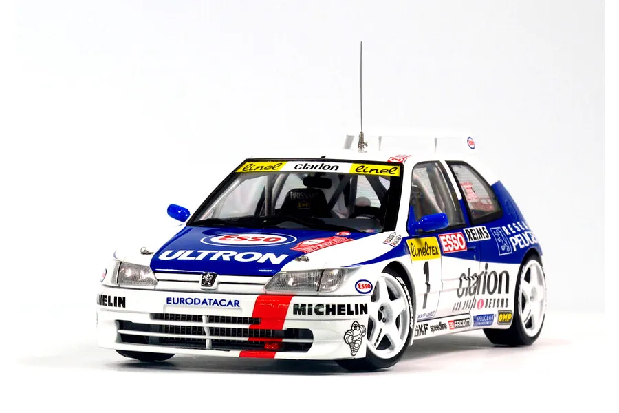 NuNu 1/24 Peugeot 306 Maxi &amp;#039;96 (Monte Carlo Rally) Scaled Plastic Model Kit image 52973