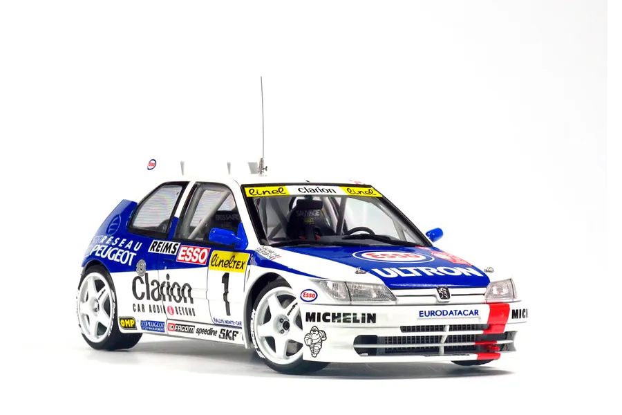 NuNu 1/24 Peugeot 306 Maxi &amp;#039;96 (Monte Carlo Rally) Scaled Plastic Model Kit image 52974