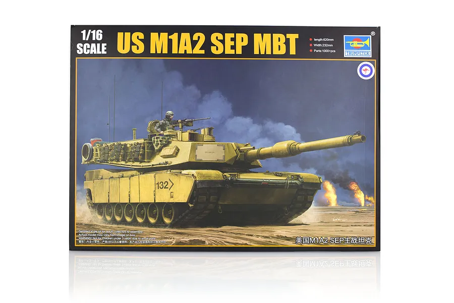 Trumpeter 1/16 U.S. M1A2 Abrams SEP Main Battle Tank Tank Scaled Plastic Model Kit w/ Australian Decals image 53050