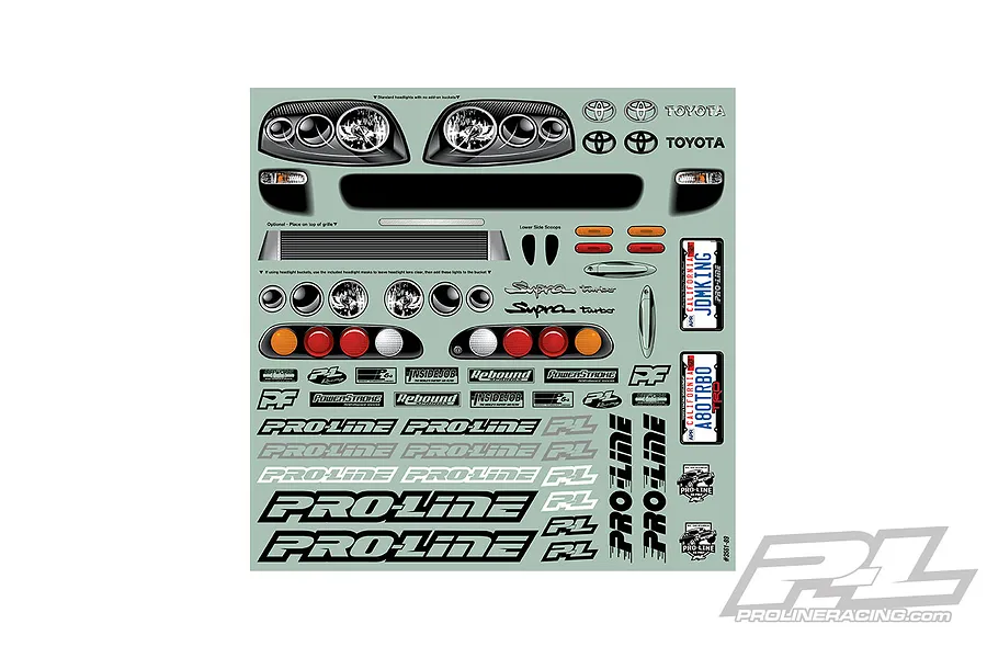 Pro-Line 1/10 1995 Toyota Supra Drag Car Unpainted Body Shell image 53065