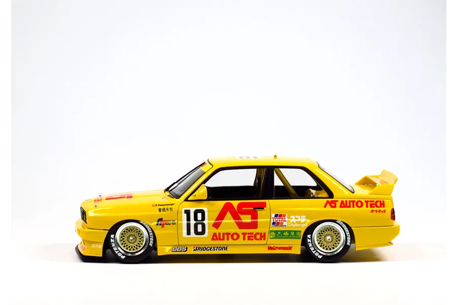 NuNu 1/24 BMW E30 &amp;#039;93 (JTC &amp;amp; &amp;#039;91 Mancau GP Auto Tech &amp;amp; NE24014 Detail Up Parts Set) Scaled Plastic Model Kit image 53145