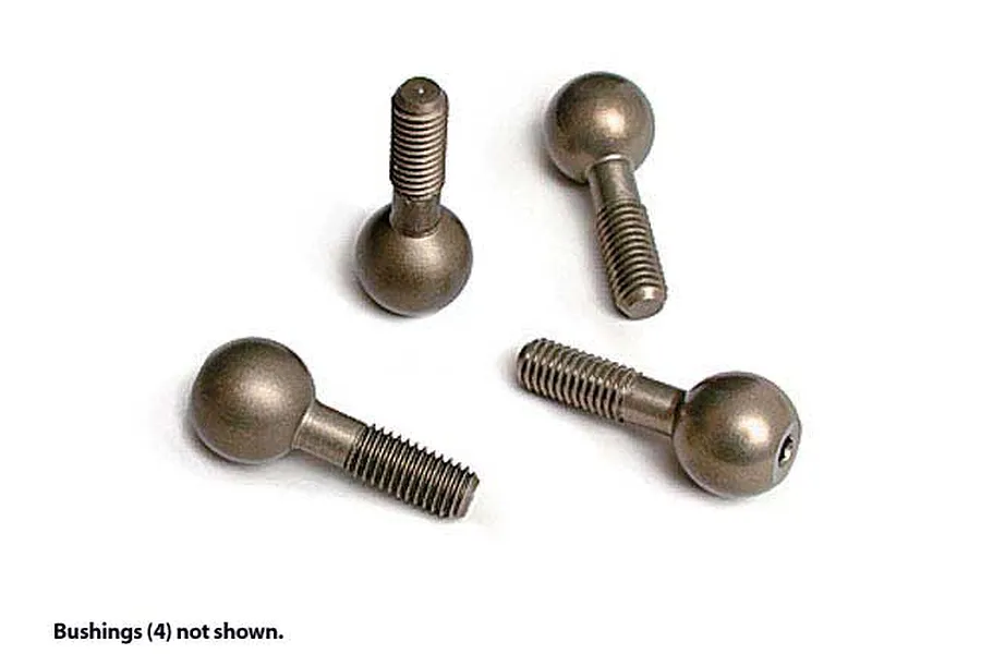 Traxxas 7075-T6 Aluminium Pivot Balls w/ Cap Bushings 4Pcs image 5318