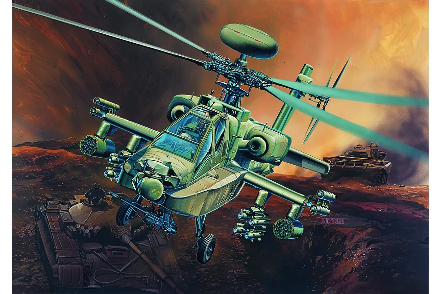 Academy 1/48 AH-64D Apache Longbow Scaled Plastic Model Kit image 53230
