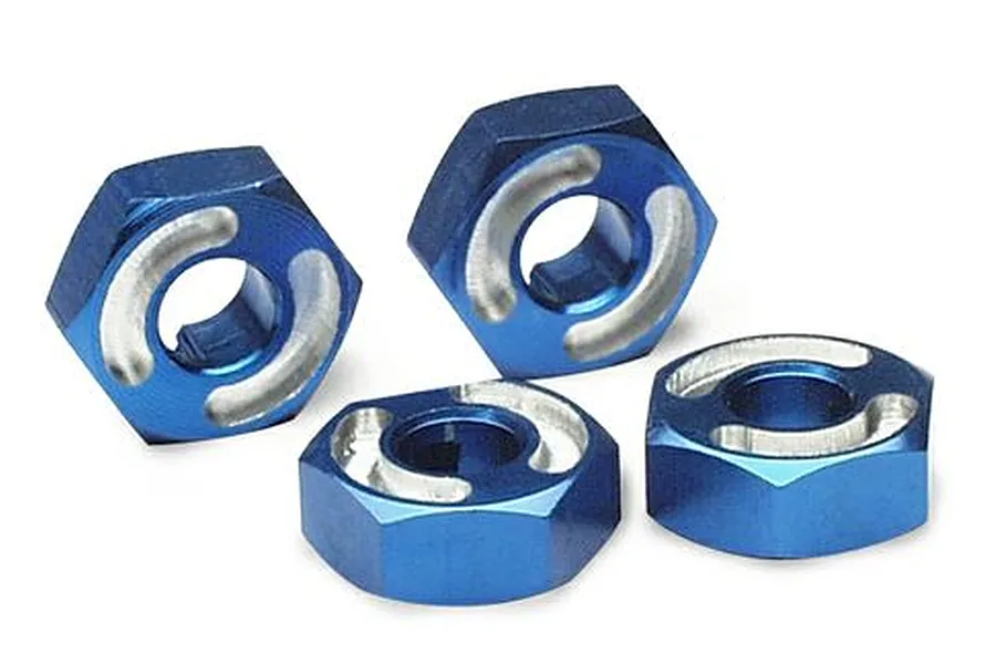 Traxxas Blue Aluminium 14mm Wheel Hexes w/ Axle Pins 4Pcs image 5324