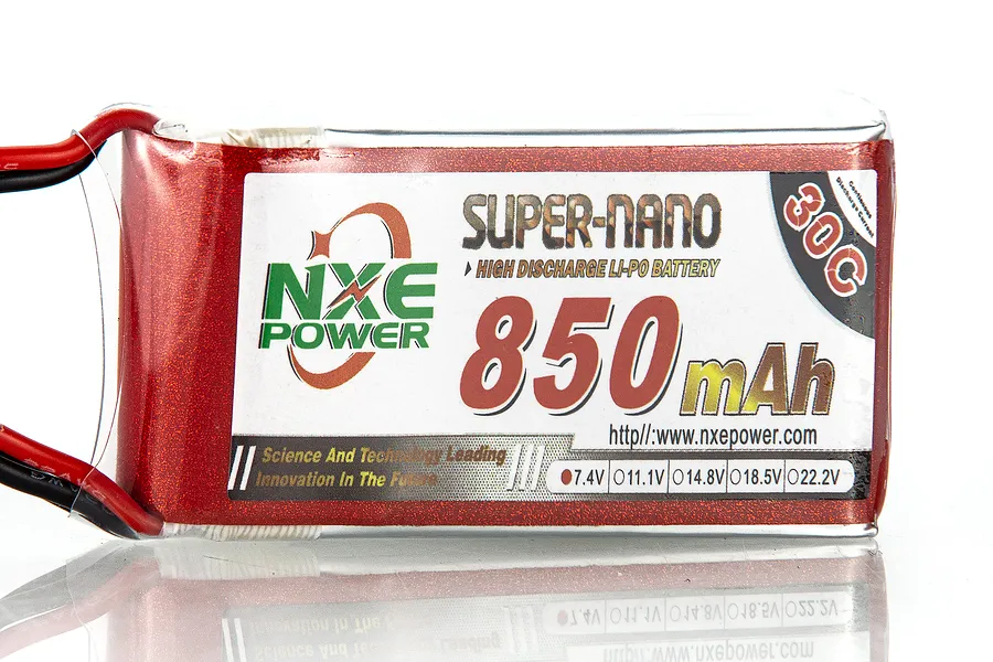 NXE 7.4v 850mAh 30C LiPo Battery image 53267