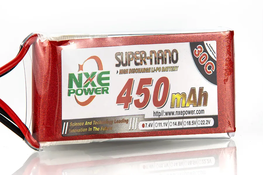 NXE 7.4v 450mAh 30C LiPo Battery image 53268