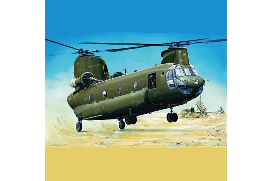 Trumpeter 1/72 RAAF CH-47D Chinook Scaled Plastic Model Kit image 53271