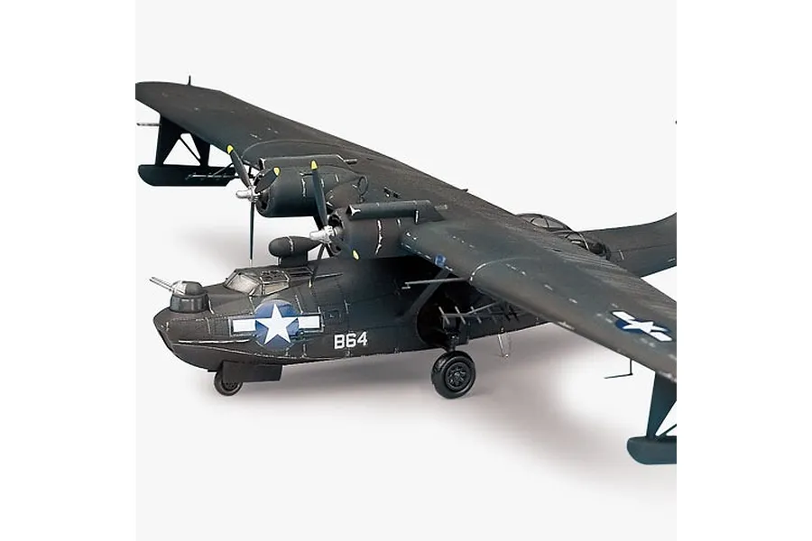 Academy 1/72 RAAF PBY-5A Catalina &amp;quot;Black Cat&amp;quot; Seaplane Bomber Scaled Plastic Model Kit image 53300