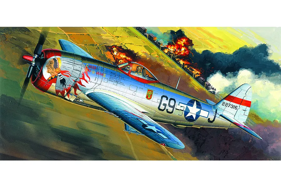 Academy 1/72 P-47D Thunderbolt &amp;quot;Bubble Top&amp;quot; Fighter Scaled Plastic Model Kit image 53314