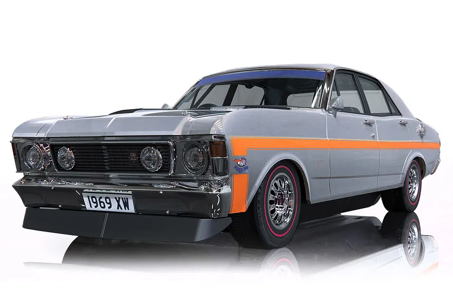 Scalextric 1/32 Ford XW Falcon Silver Fox Slot Car image 53369