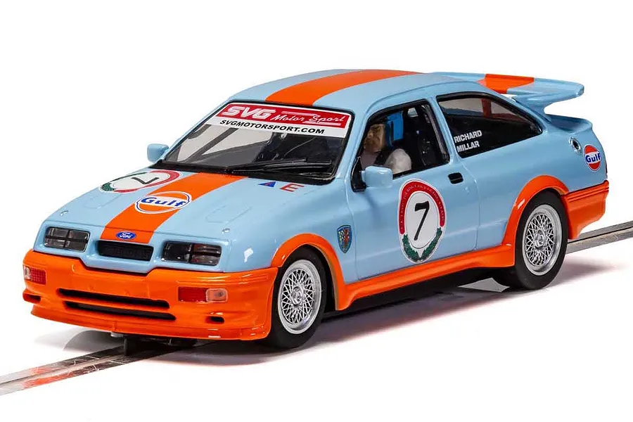 Scalextric 1/32 Ford Sierra RS500 Gulf Edition Richard Millar Slot Car image 53437