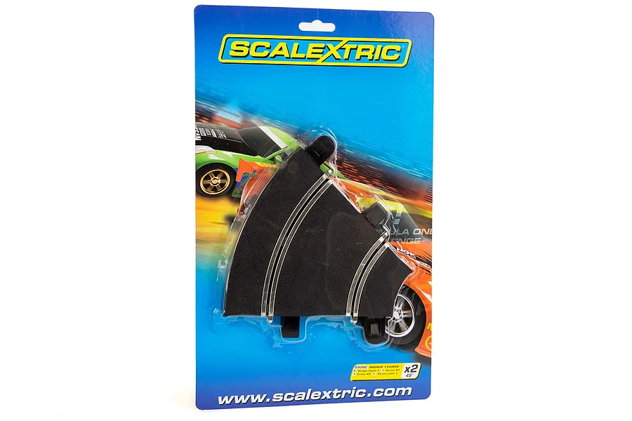 Scalextric 1/32 Track Radius 1 Inner Curve 45 Degree 2Pcs image 53473