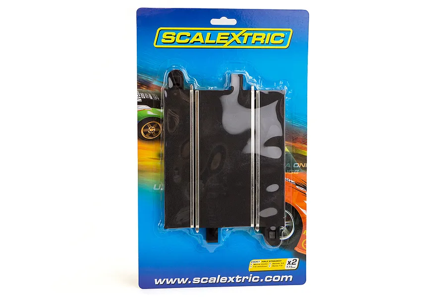 Scalextric 1/32 Track Half Straight 175mm 2Pcs image 53479
