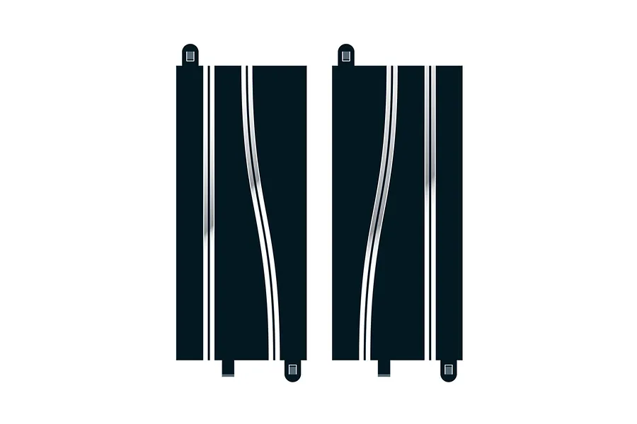 Scalextric 1/32 350mm Side Swipe Track Straights 2Pcs image 53504