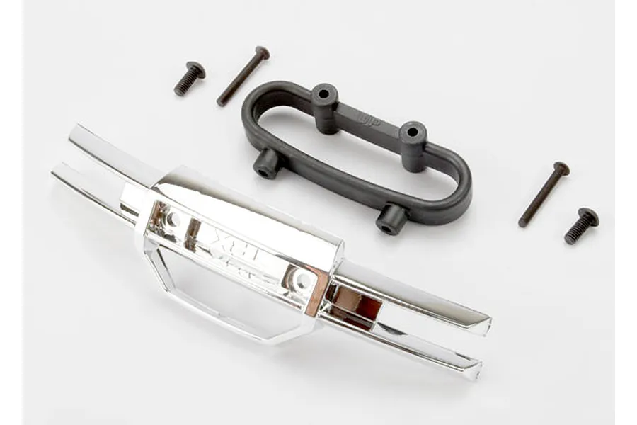 Traxxas Chrome Front Bumper w/ Mount &amp;amp; Screws image 5354