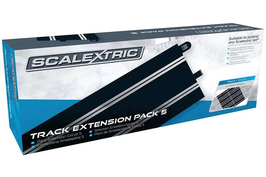 Scalextric 1/32 Track Extension Pack Straights 350mm 8Pcs image 53538