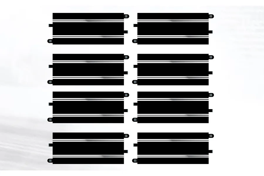 Scalextric 1/32 Track Extension Pack Straights 350mm 8Pcs image 53540
