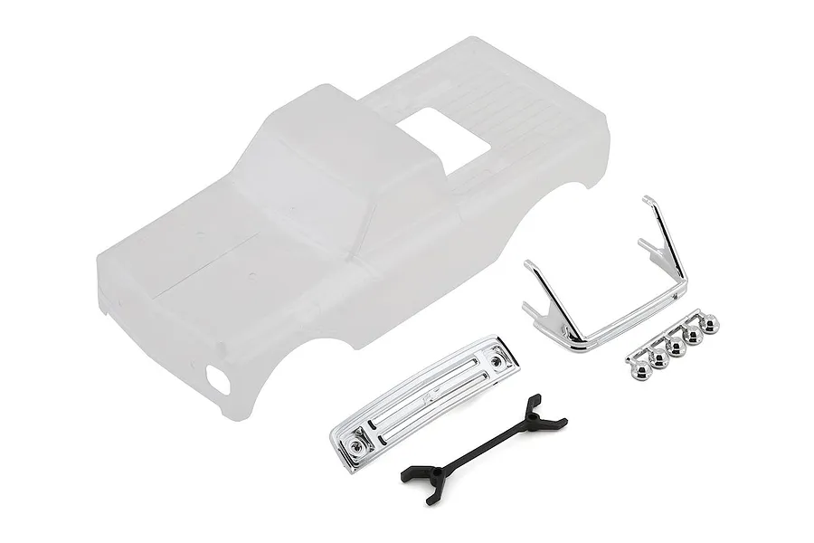 Axial 1/24 SCX24 1967 Chevrolet C10 Clear Unpainted Body Shell w/ Decal Sheet image 53578