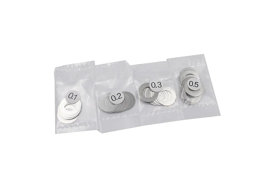 Yeah Racing Stainless Steel 8x14mm Washer Shim Set 0.1, 0.2, 0.3, 0.5mm image 53648
