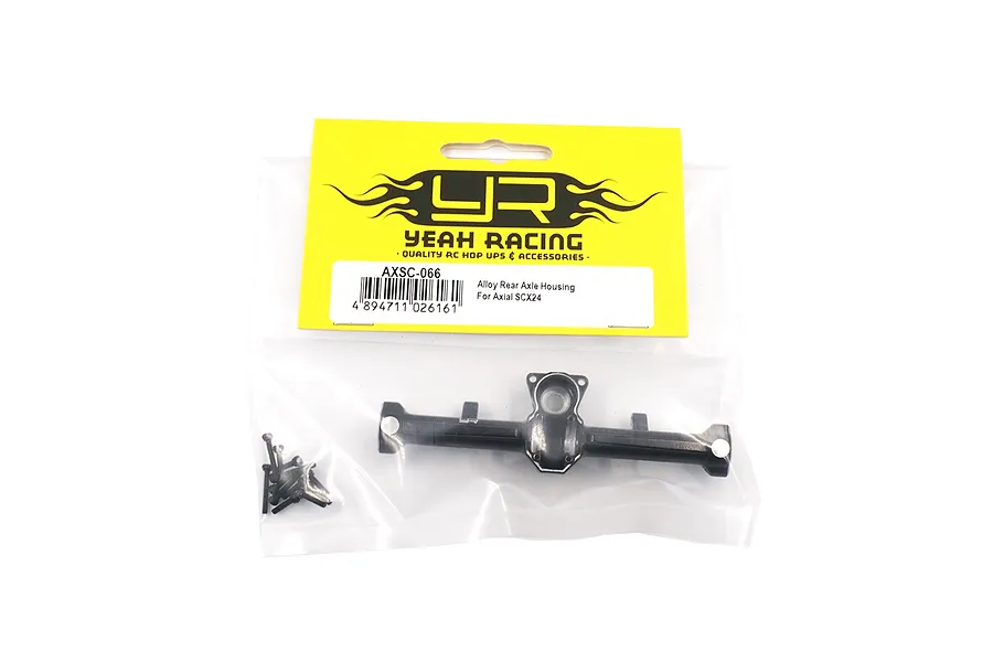 Yeah Racing Black Aluminium SCX24 Rear Differential/Axle Housing 1Pc w/ Hardware image 53651