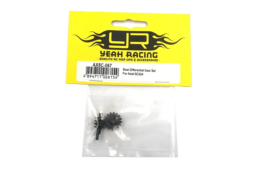 Yeah Racing SCX24 Steel Differential Gear Set image 53657