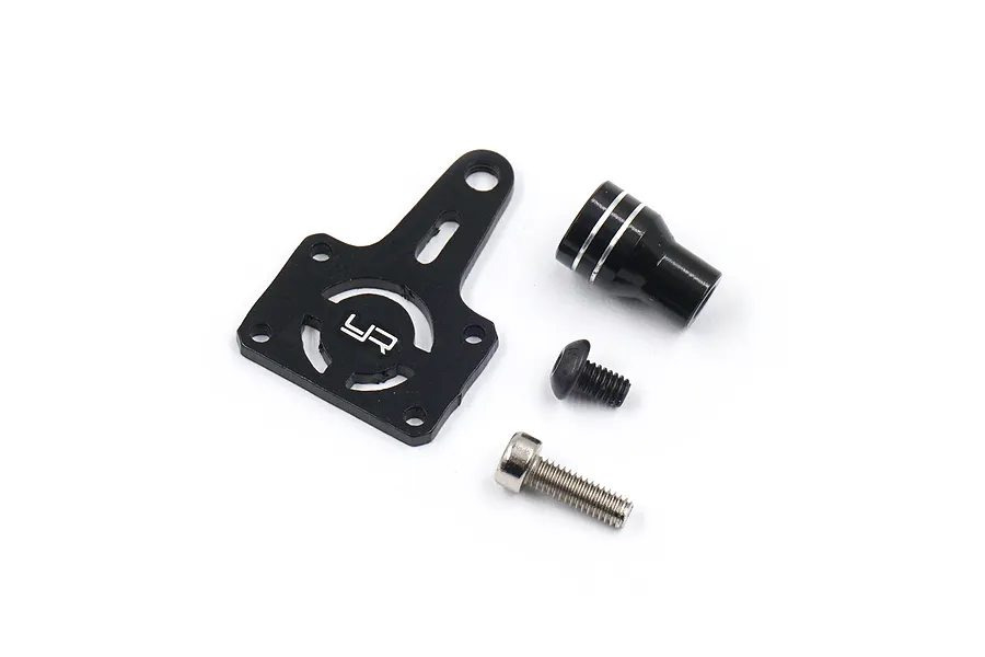 Yeah Racing SCX24 2019 Jeep Wrangler Black Aluminium Spare Tyre Mount image 53658