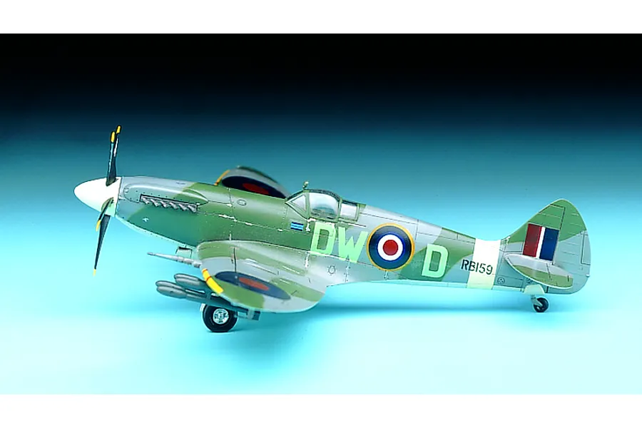 Academy 1/72 Spitfire MK.XIVc Fighter Scaled Plastic Model Kit image 53738