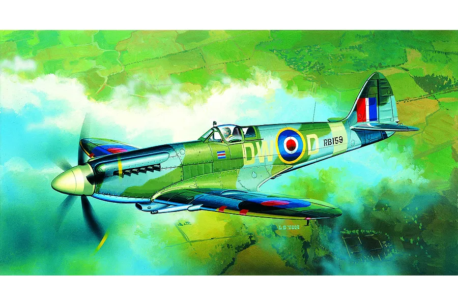Academy 1/72 Spitfire MK.XIVc Fighter Scaled Plastic Model Kit image 53739