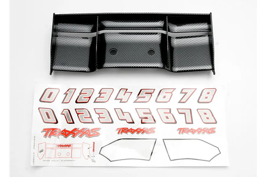 Traxxas Revo Wing (Exo-Carbon Finish) w/ Decal Sheet image 5381