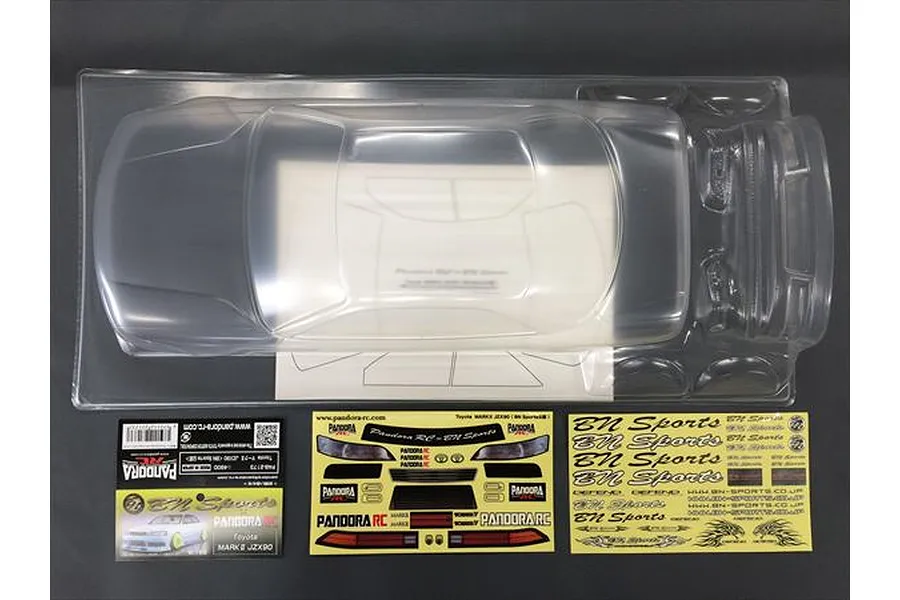 Pandora RC 1/10 Toyota Mk2 JZX90/BN Sports Unpainted Body Shell image 53921
