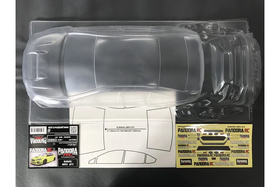 Pandora RC 1/10 Subaru Impreza WRX STI Unpainted Body Shell image 54036